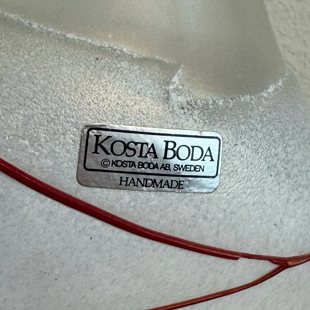Kosta Boda Scandinavian Glass Art Vase by Bertil Vallien